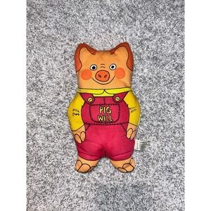 Vintage Richard Scarry's Pig Will and Pig Won't Plush 1985 Hong Kong Rare